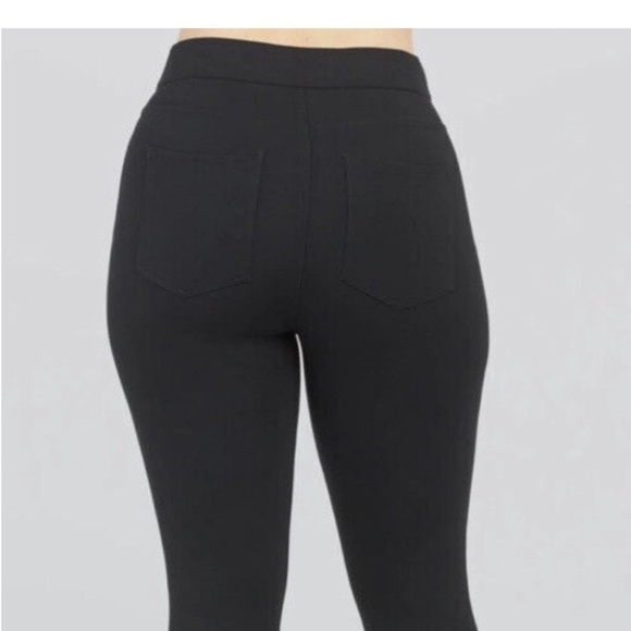 Spanx Perfect Pant, ankle 4 faux pockets black pants size small - Picture 3 of 5